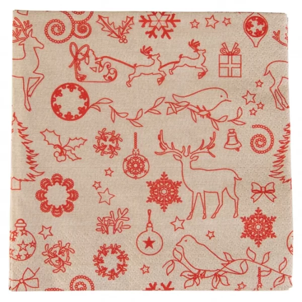 Sonstiger Hersteller 20 Servietten – Winter – Ca. 33 X 33 Cm 1